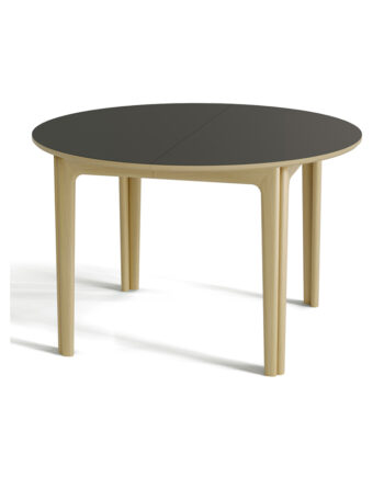 Skovby SM 112 Hvitolje med Sort Laminat Topp