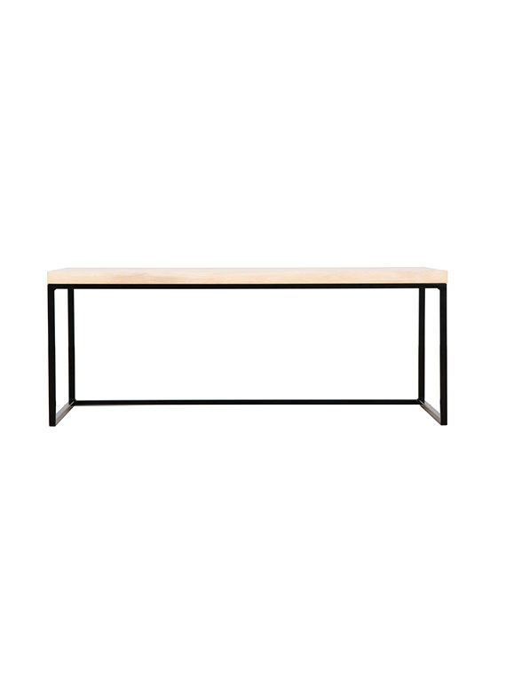 Carbo 120 x 80 sofabord Hvitlasert eik side