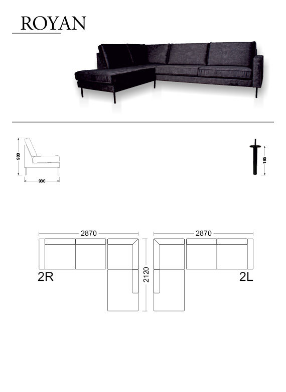 Royan Hjørnesofa