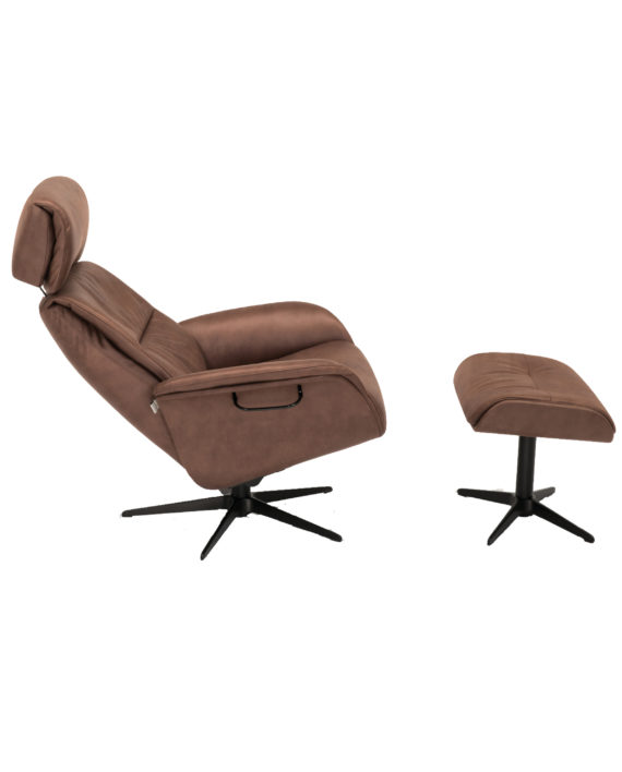 Velan 7601 Stol med Skammel Side Brown