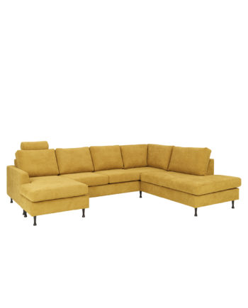 Dublin Hjørnesofa Boss Yellow Frilagt Semi