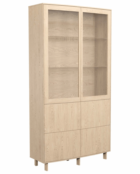 Skovby SM 410 Vitrineskap Hvitoljet Eik