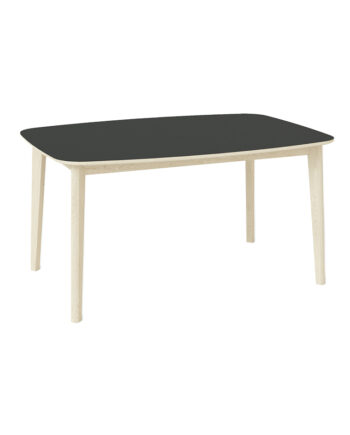Skovby SM 118 Hvitolje med Sort Laminat Topp