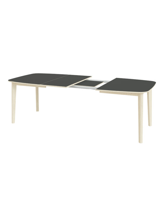 Skovby SM 118 Hvitolje med Sort Laminat Topp