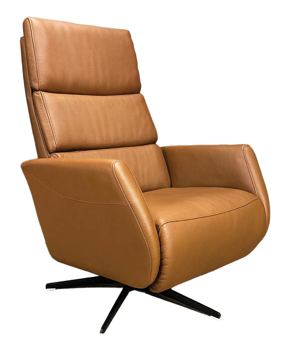 Jamie Cognac Recliner fra Hjort Knudsen